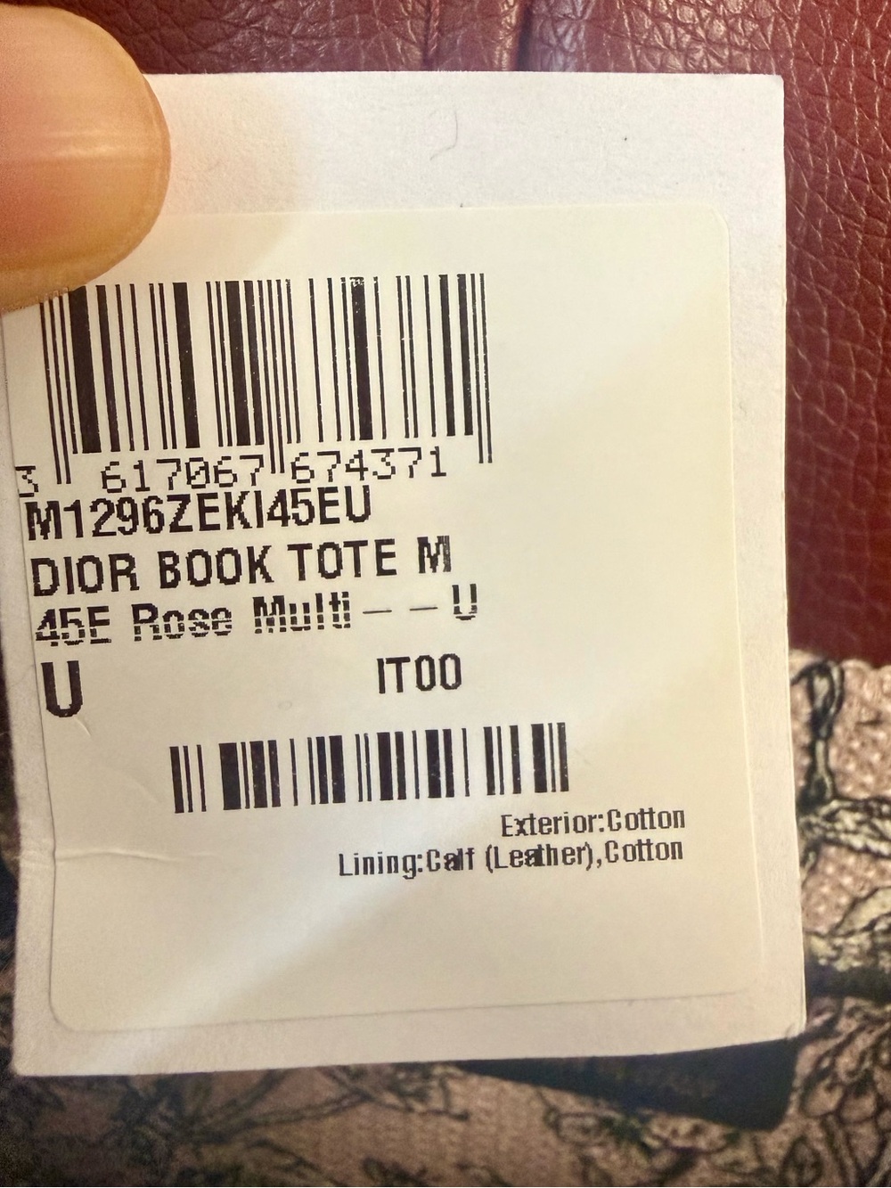 DIOR LUCKY MEDIUM DIOR BOOK TOTE - Picture 11 of 11